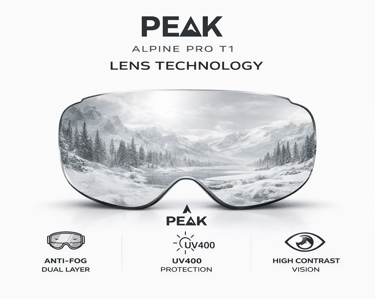 PEAK Alpine Pro T1 Goggles